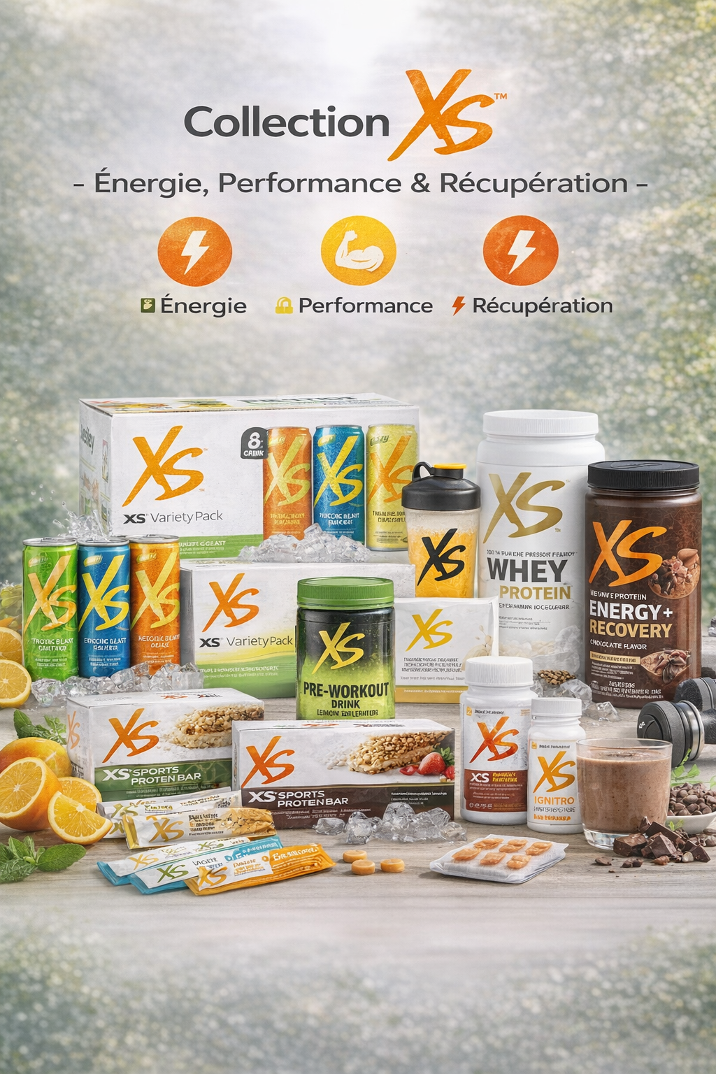 ⚡ Collection XS™ – Énergie, Performance & Récupération