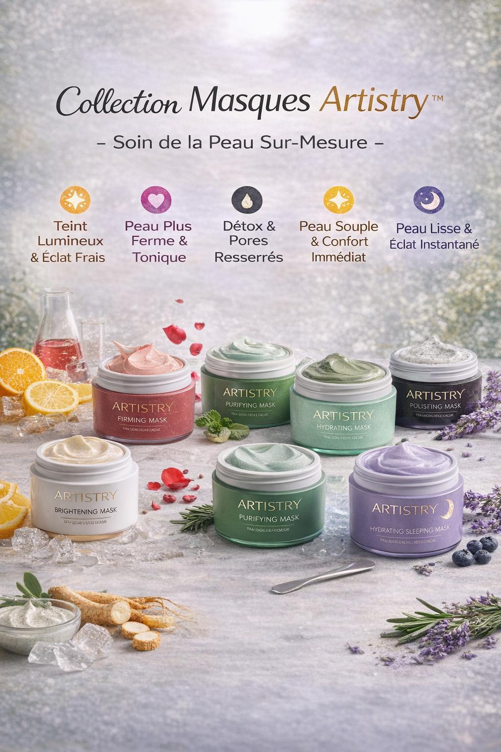 🌿Collection Artistry Signature Select – Les 6 Masques Experts pour une Peau Sublime