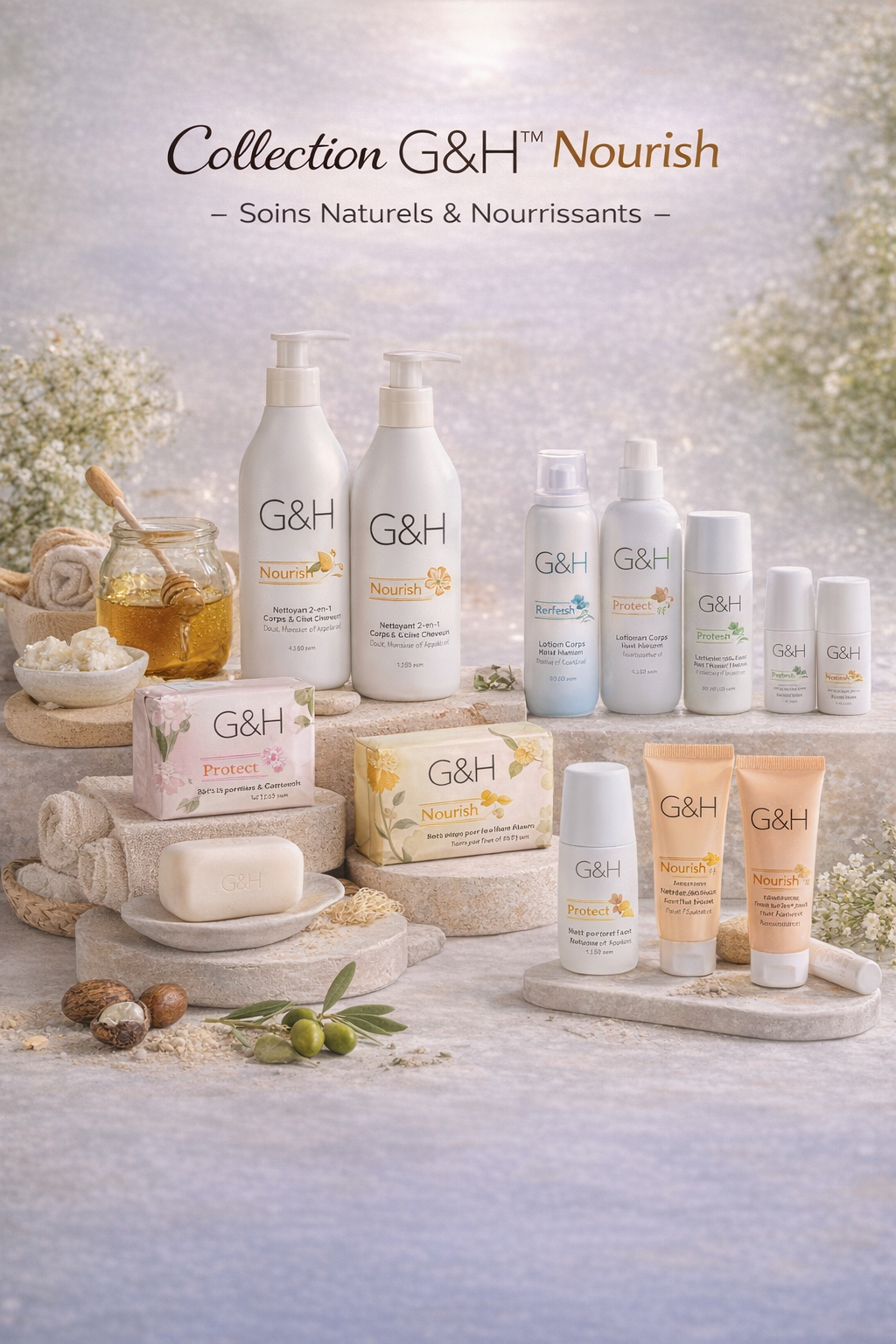 🌼 G&H Nourish – Soin Nourrissant & Hydratation - Profonde pour Toute la Famille