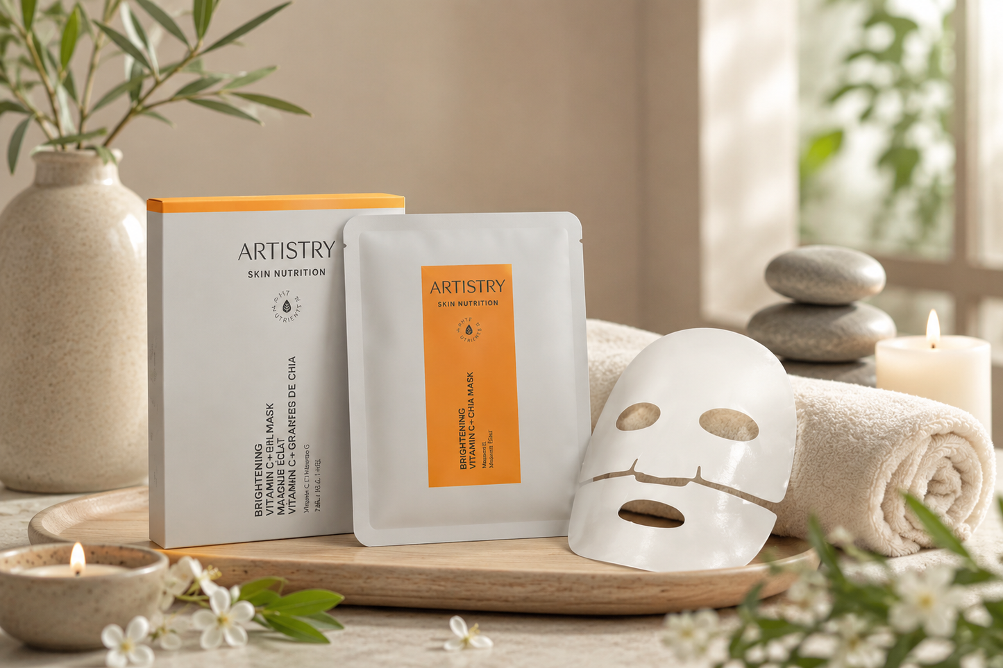 ✨ Masque Hydrogel Éclat Artistry Skin Nutrition™ | Soin Illuminateur Antioxydant